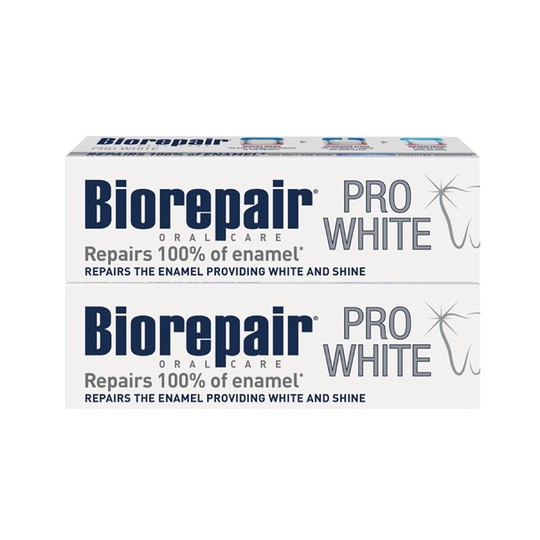 BioRepair Pro White bělicí zubní pasta 2×75 ml