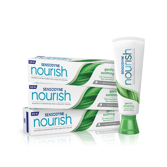 Sensodyne Nourish Gently Soothing zubní pasta 3x75 ml