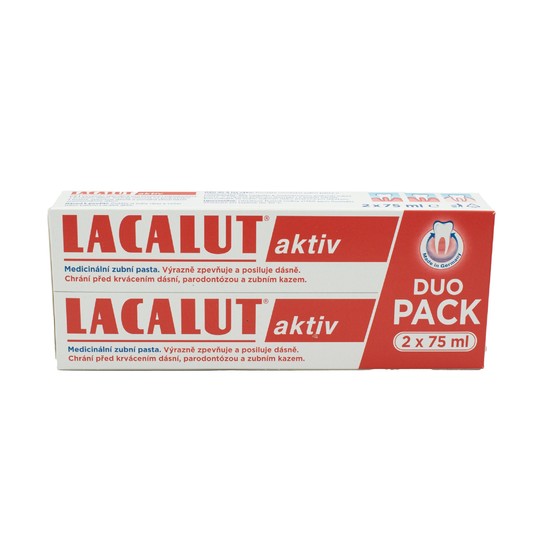 Lacalut Aktiv zubní pasta 2x75 ml