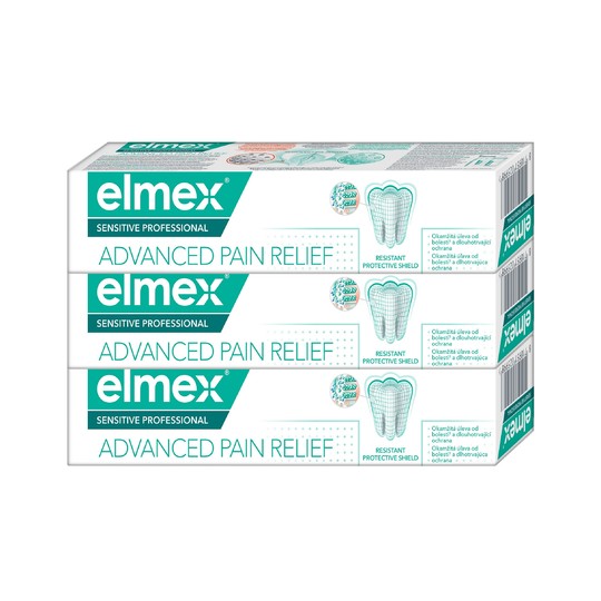 Elmex Sensitive Professional Advanced Pain Relief zubní pasta 3x75 ml
