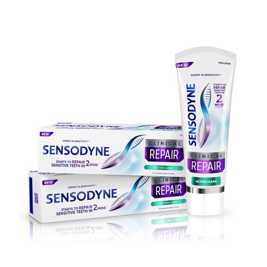 Sensodyne Clinical Repair Active Clean zubní pasta 2×75 ml