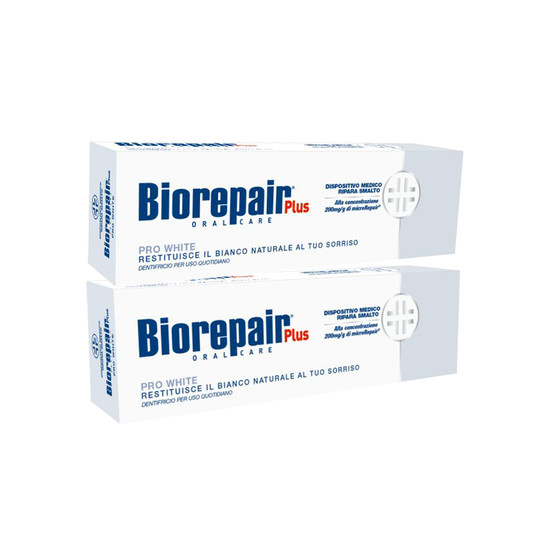 BioRepair Plus Pro White zubní pasta 2x75 ml