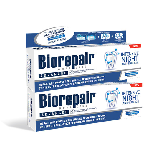 BioRepair Advanced Intensive Night zubní pasta 2x75 ml