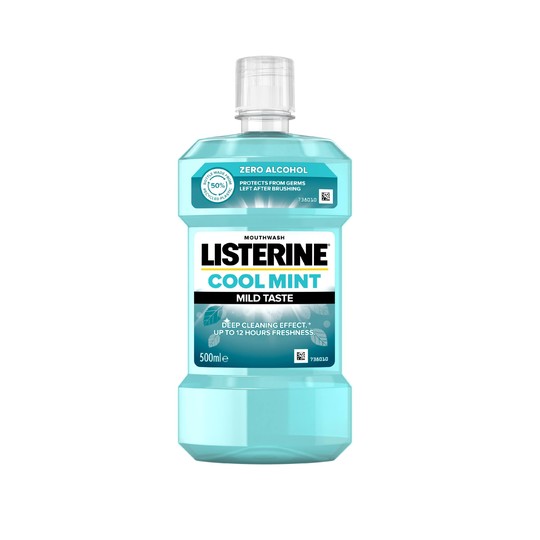 Listerine CoolMint Mild Taste ústní voda 500 ml