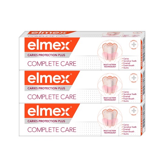 Elmex Caries Protection Plus Complete Care zubní pasta 3x75 ml