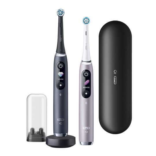 Oral-B iO Series 9 Duo Black Onyx & Rose Quartz magnetický kartáček 2 ks