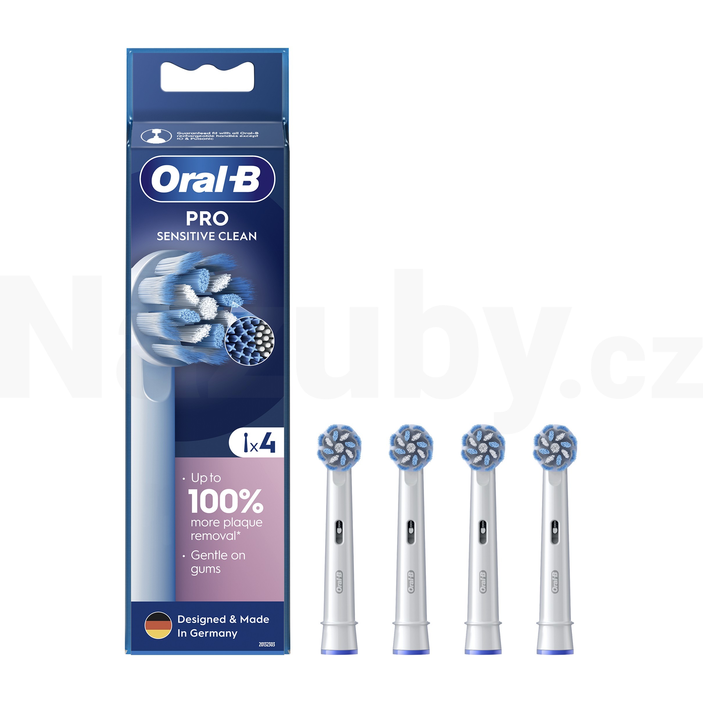 Oral-B SensitiveClean Pro Náhradní Hlavice 4 Ks - Nazuby.cz