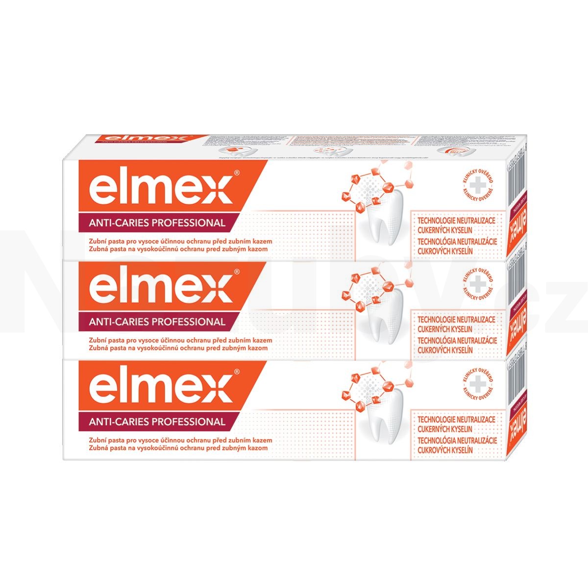 Elmex Anti-Caries Protection Professional zubní pasta 3x75 ml